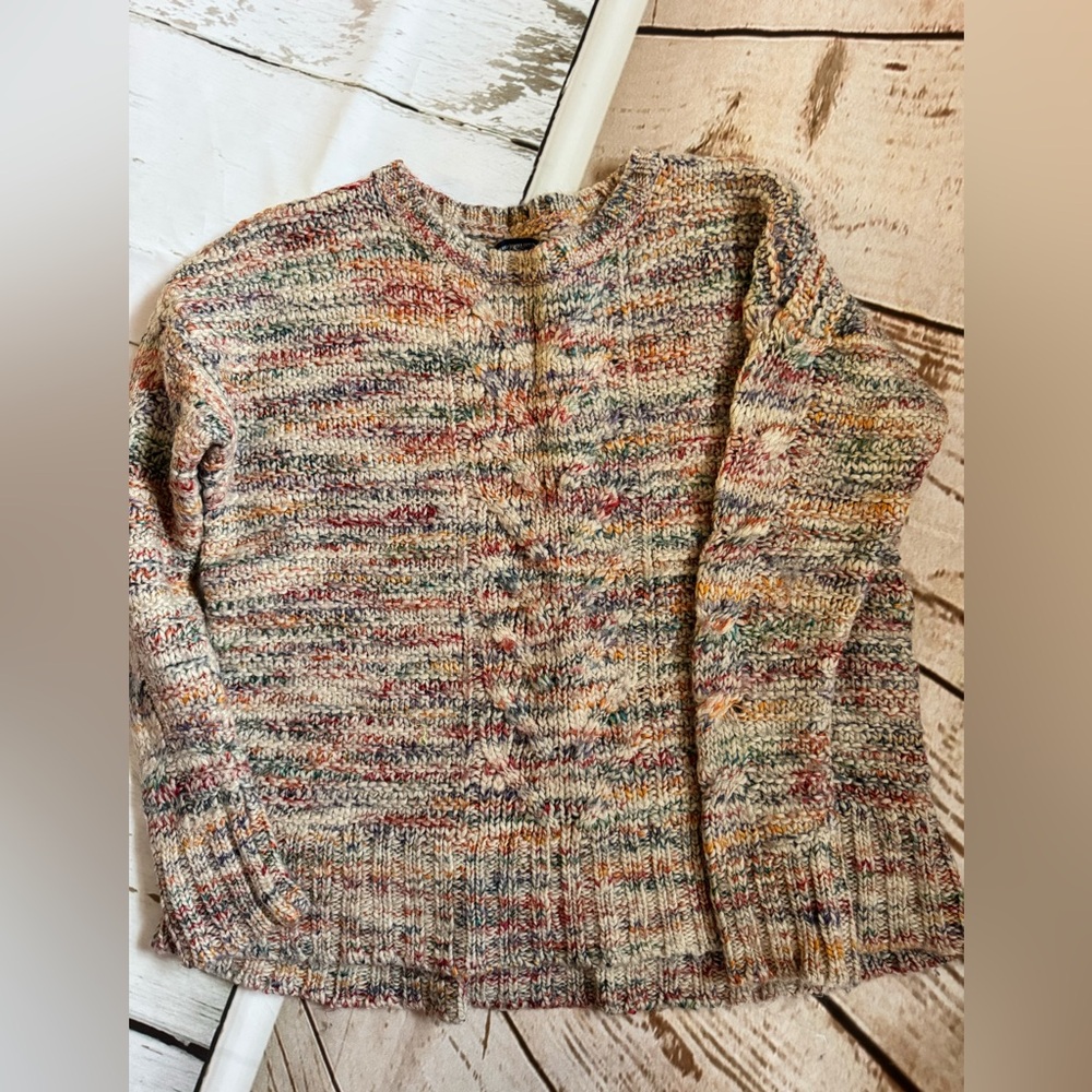 Multicolor Knit Sweater American Eagle med
